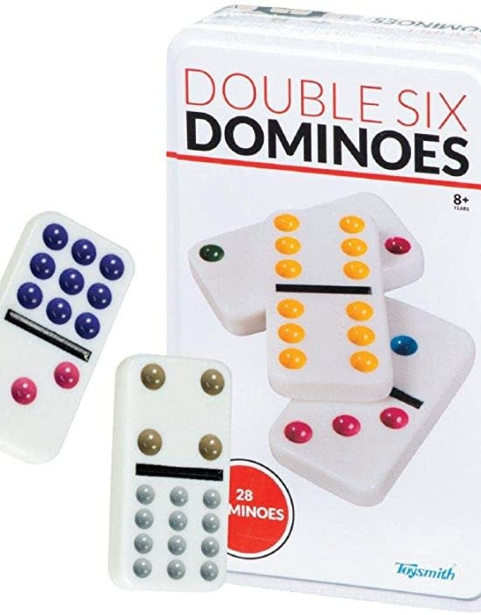 Toysmith Double 6 Dominoes - White