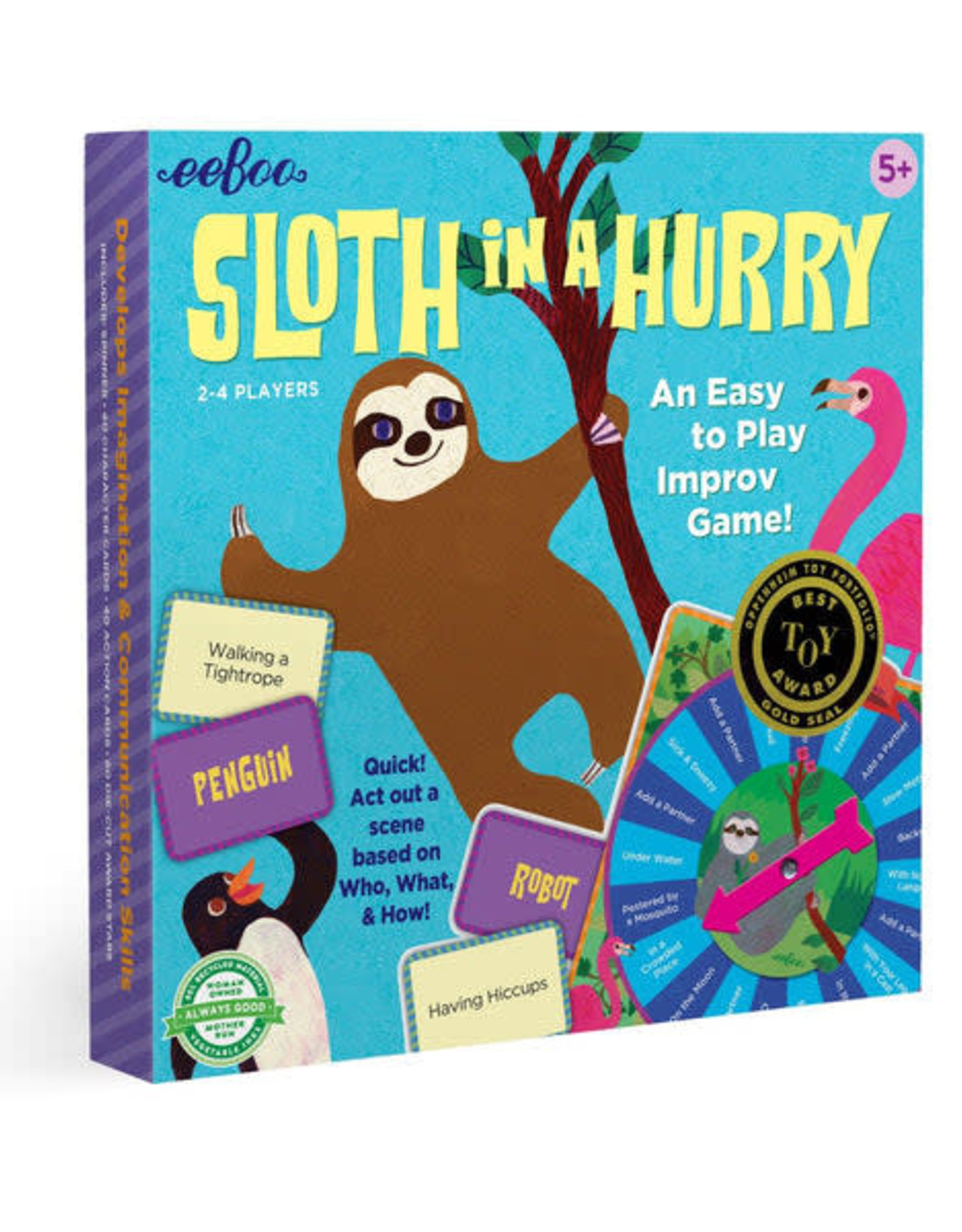eeBoo SLOTH IN A HURRY ACTION GAME