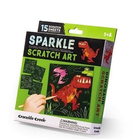 Crocodile Creek SPARKLE SCRATCH ART/DINOSAUR