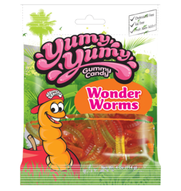 Yumy Yumy Wonder Worms Peg Bag (Halal) 4oz