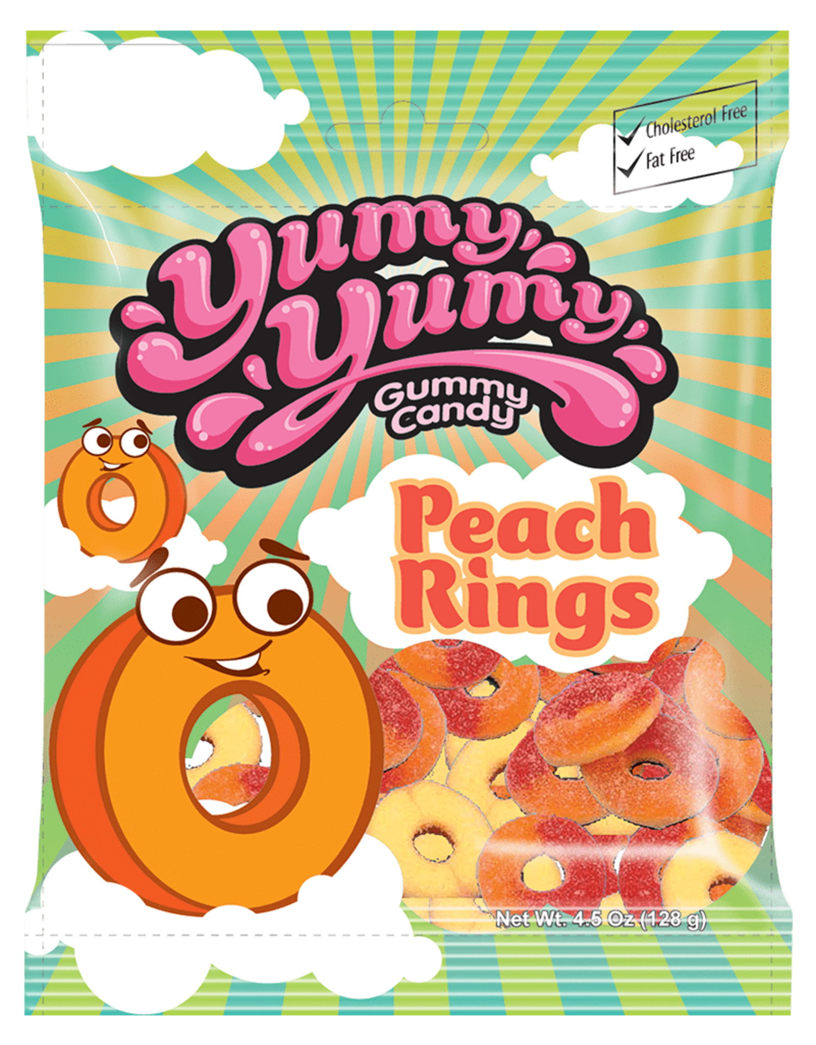 Yumy Yumy Peach Rings Peg Bag (Halal)