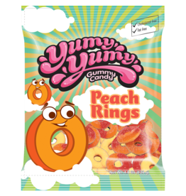 Yumy Yumy Peach Rings Peg Bag (Halal)