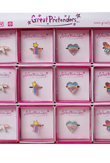 Great Pretenders Rainbow Rings, 24pcs, Assorted