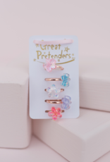 Great Pretenders Boutique Shimmer Flower Rings, 5pcs