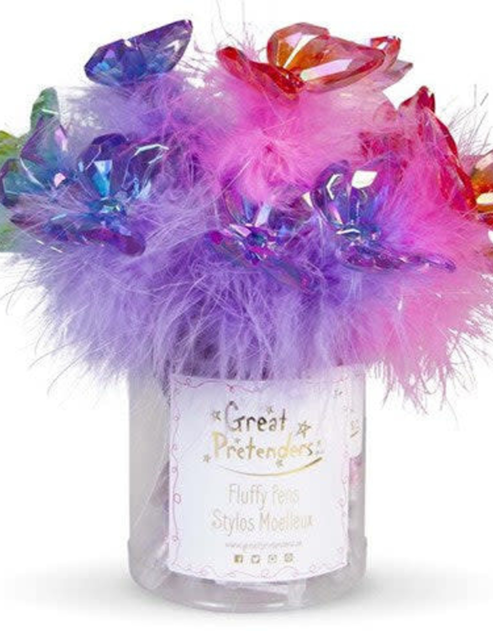 Great Pretenders Butterfly Gem Fluffy Pens,  Assorted