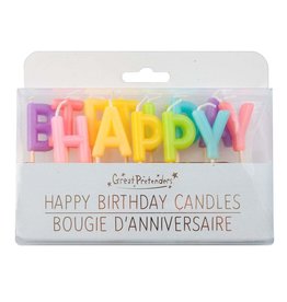 Great Pretenders Happy Birthday Rainbow Candles, (13 pcs)