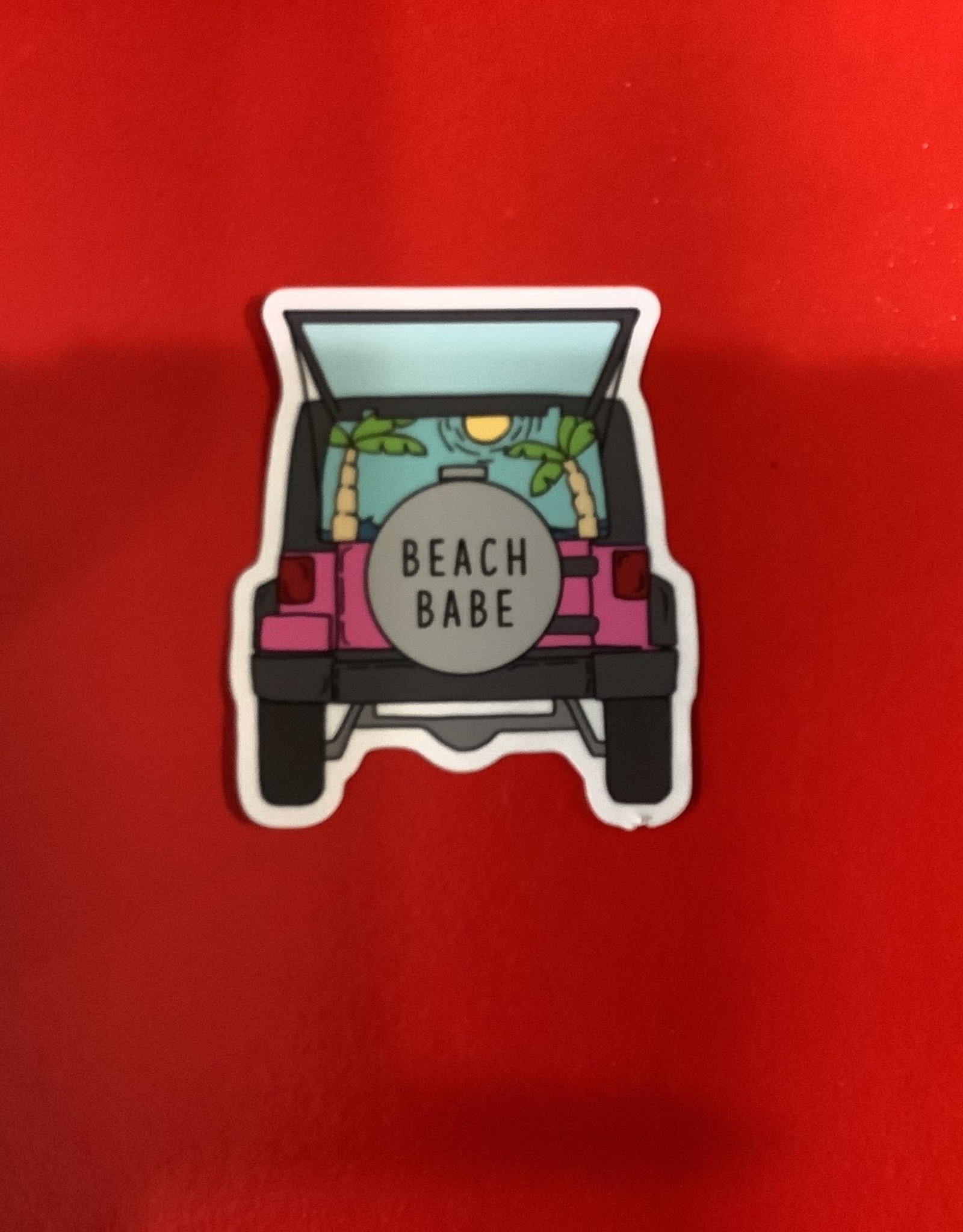 Stickers NW BEACH BABE JEEP | STICKER