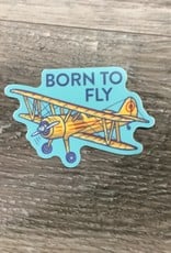 Stickers NW BORN TO FLY BIPLANE | STICKER