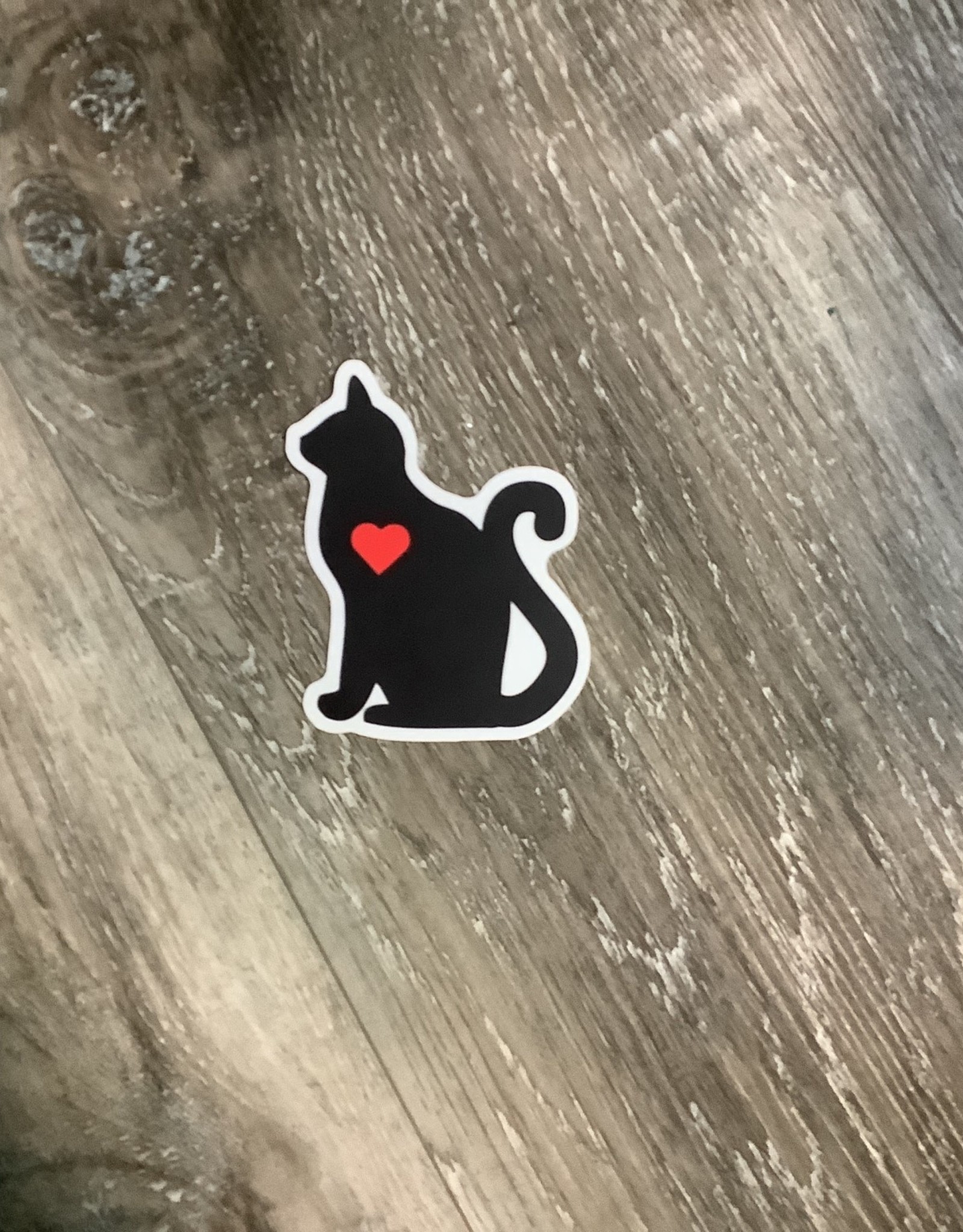 Stickers NW RED HEART CAT | STICKER