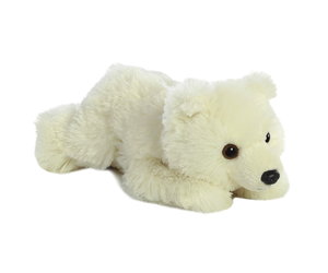 Aurora World 8 Mini Flopsie Plush Polar Bear - Sawesome Toys