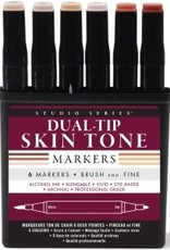 Peter Pauper Press DUAL-TIP SKIN TONE MARKERS/6