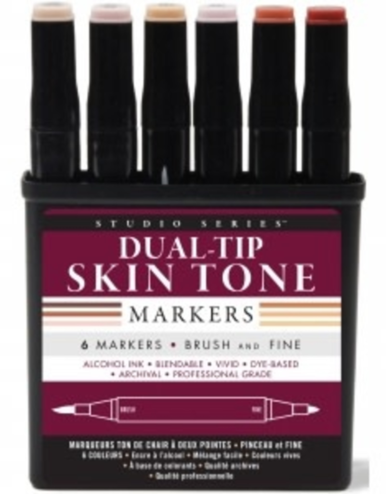 Peter Pauper Press DUAL-TIP SKIN TONE MARKERS/6