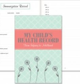 Peter Pauper Press MY CHILD'S HEALTH RECORD