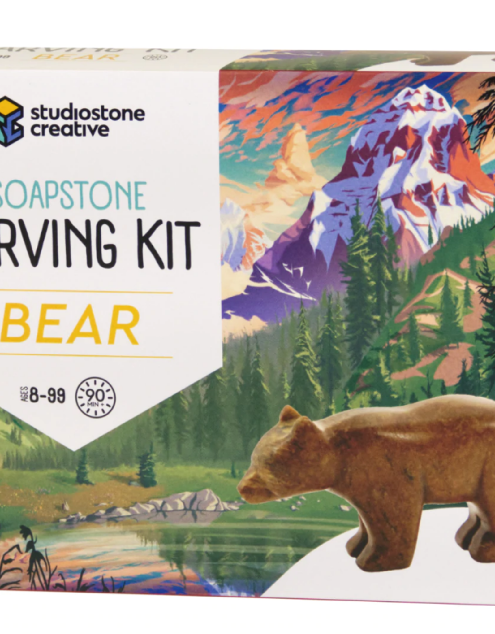 Studiostone Creative BEAR SOAPSTONE CARVING KIT Age 8+