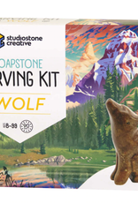 Studiostone Creative WOLF SOAPSTONE CARVING KIT Age 8+