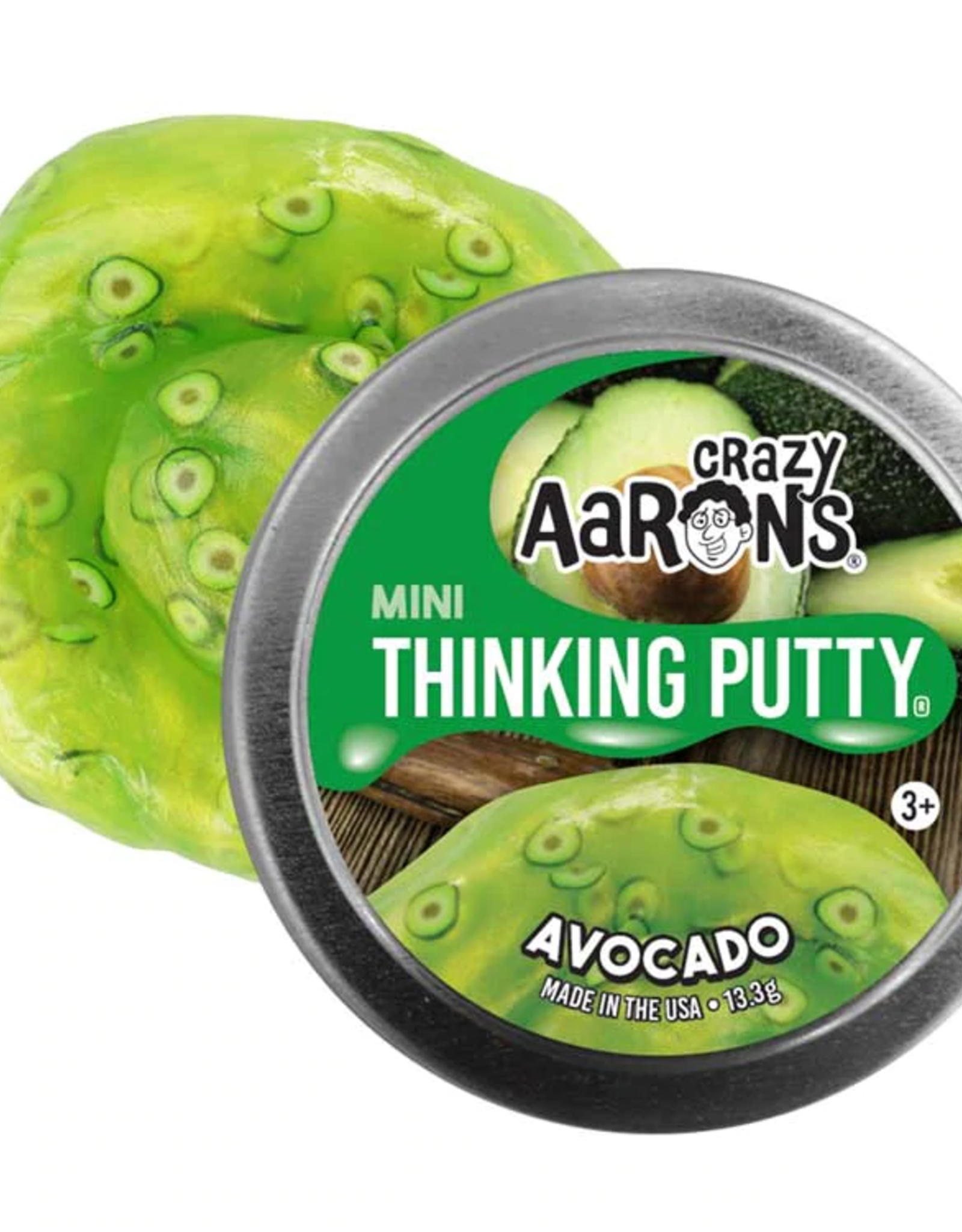 Crazy Aaron's Thinking Putty Crazy Aaron's 2" Mini Tin - Avocado