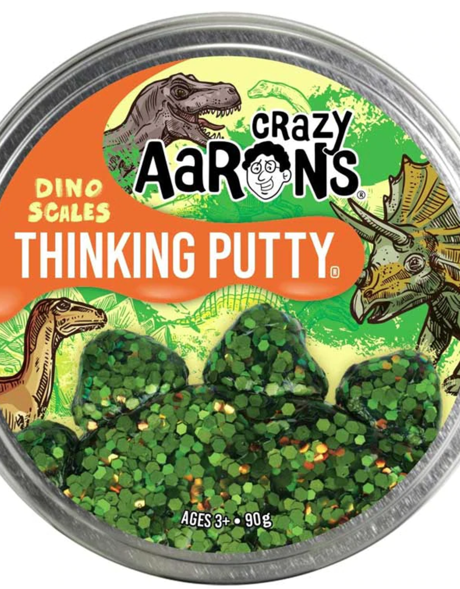 Crazy Aaron's Thinking Putty Crazy Aaron's Putty 4" Tins Dino Scales