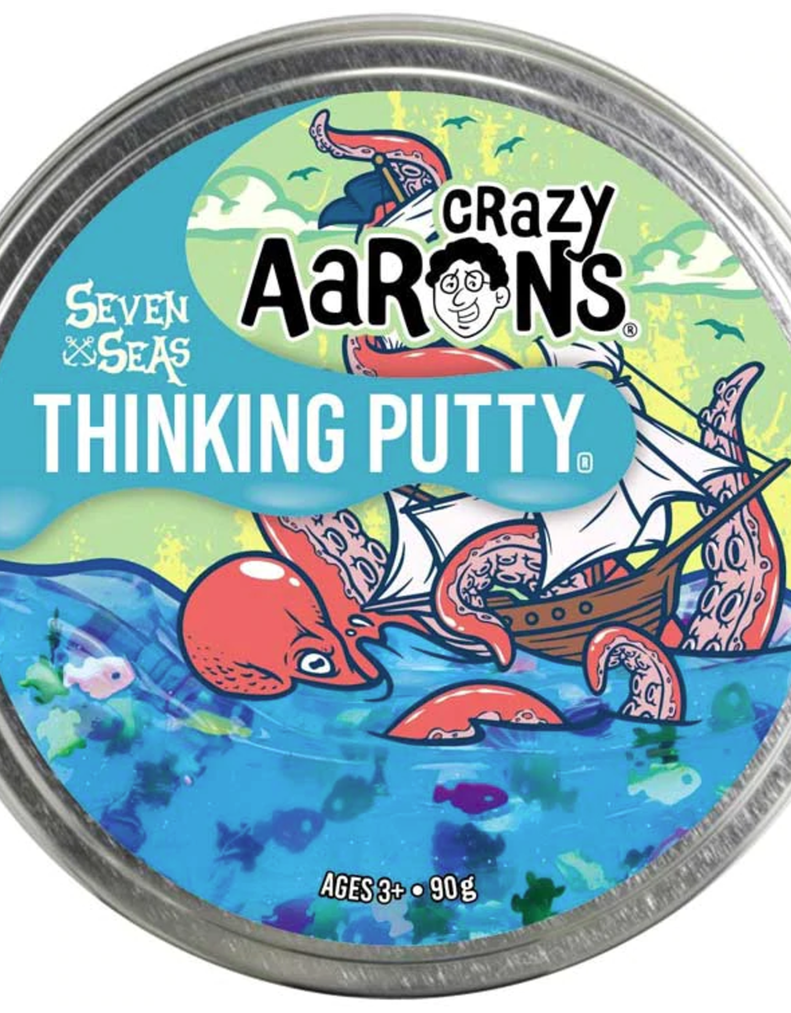 Crazy Aaron's Thinking Putty Crazy Aaron's  Putty 4" Tins Seven Seas