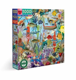 eeBoo GEMS AND FISH 1000 PC SQ PUZZLE
