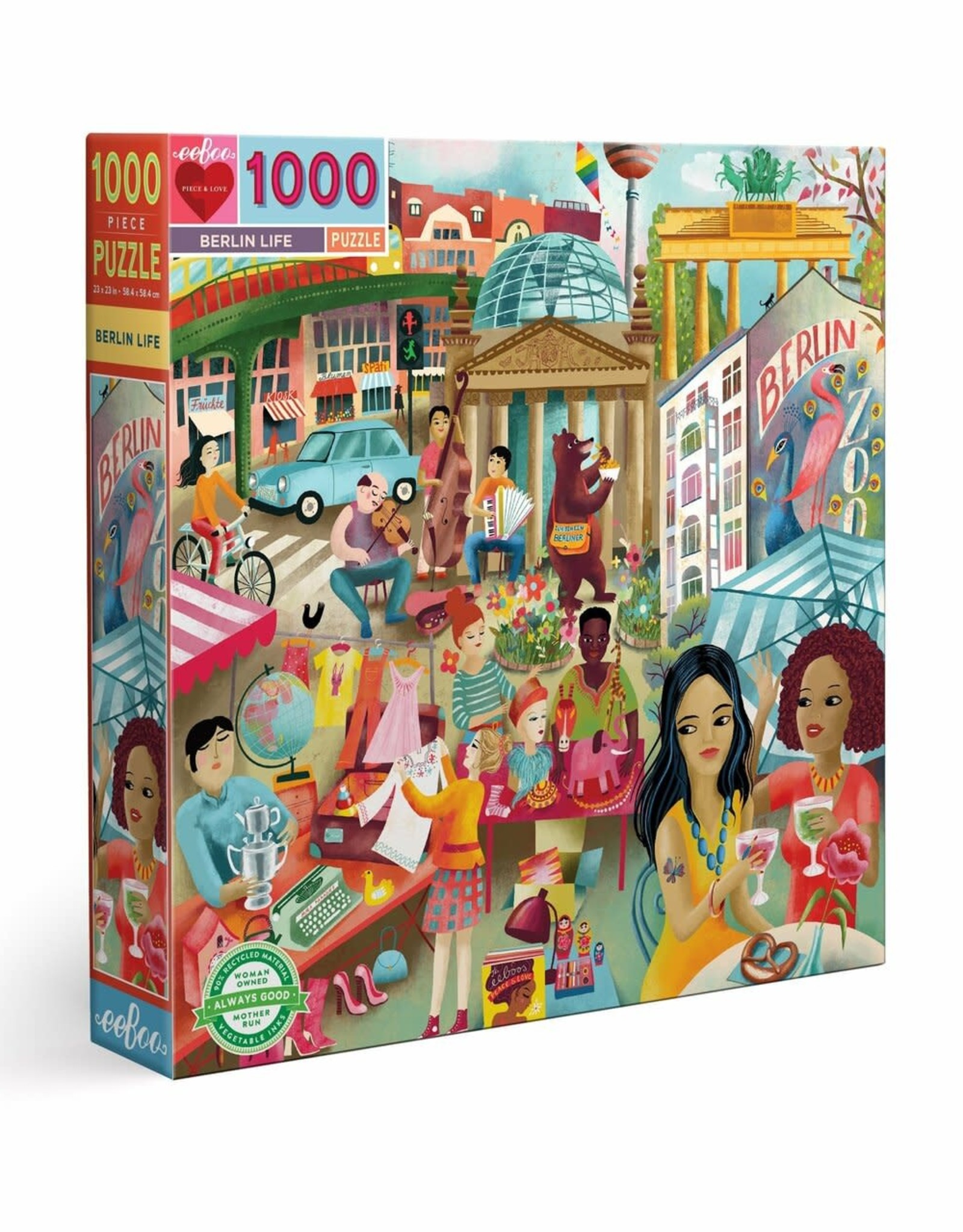 eeBoo BERLIN LIFE 1000 PC SQ PUZZLE