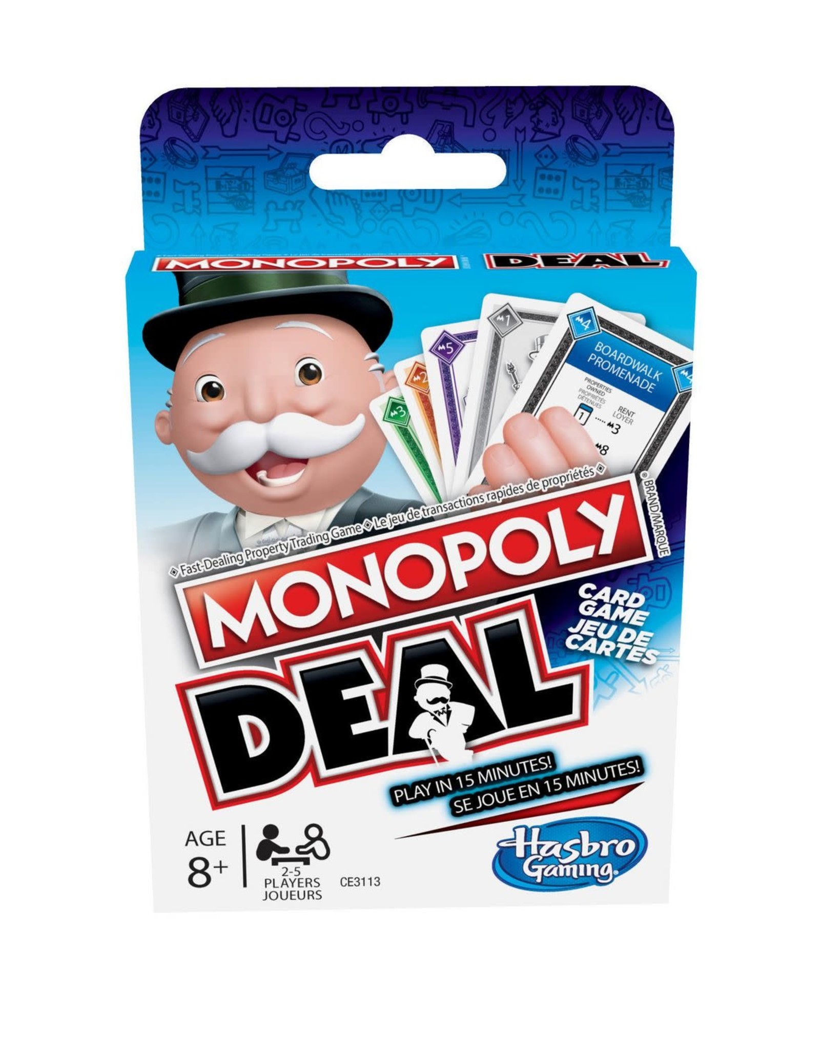 Hasbro MONOPOLY DEAL (refresh) - CARD GAME - BIL