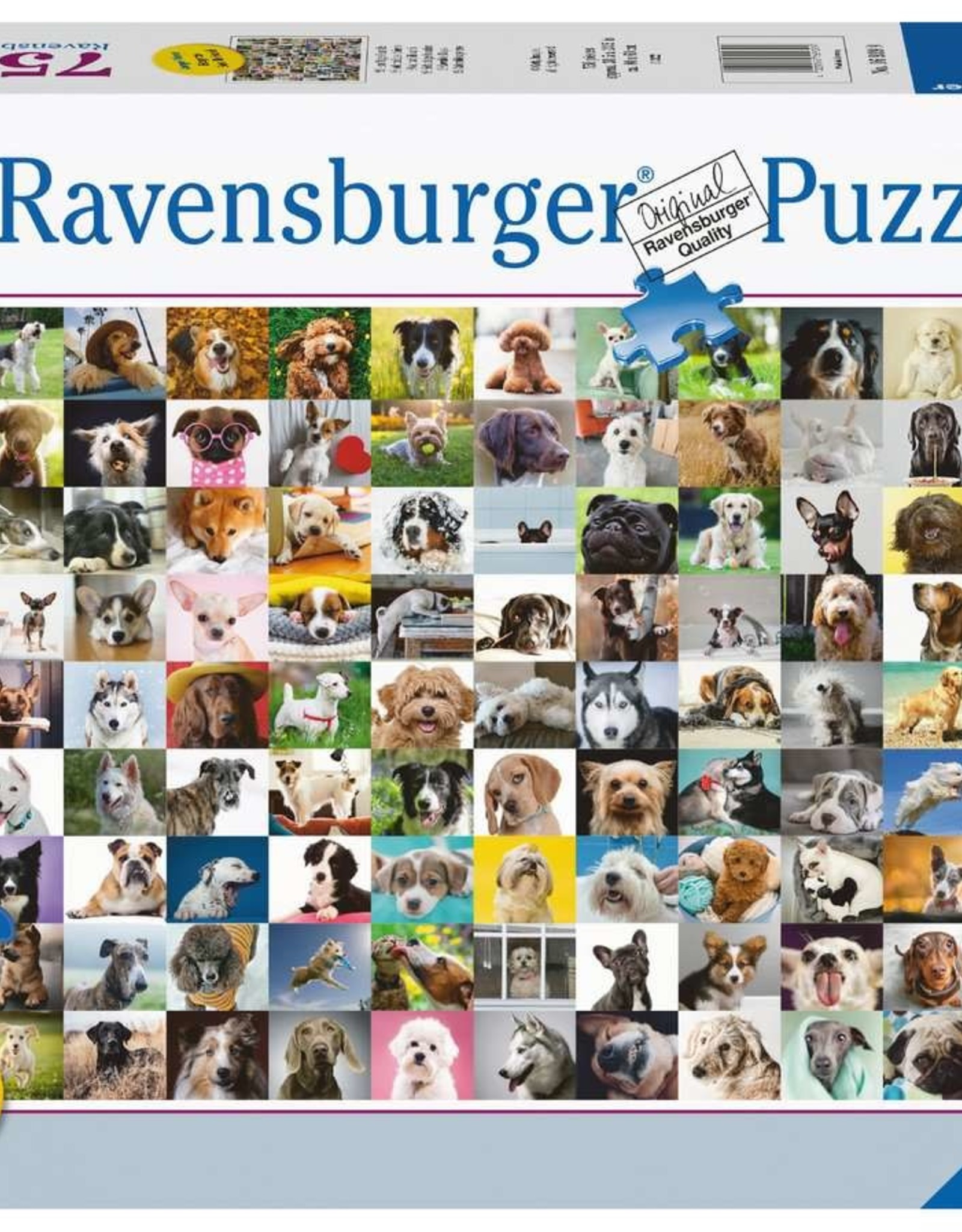 Ravensburger 99 Lovable Dogs 750pc LF RAV16939