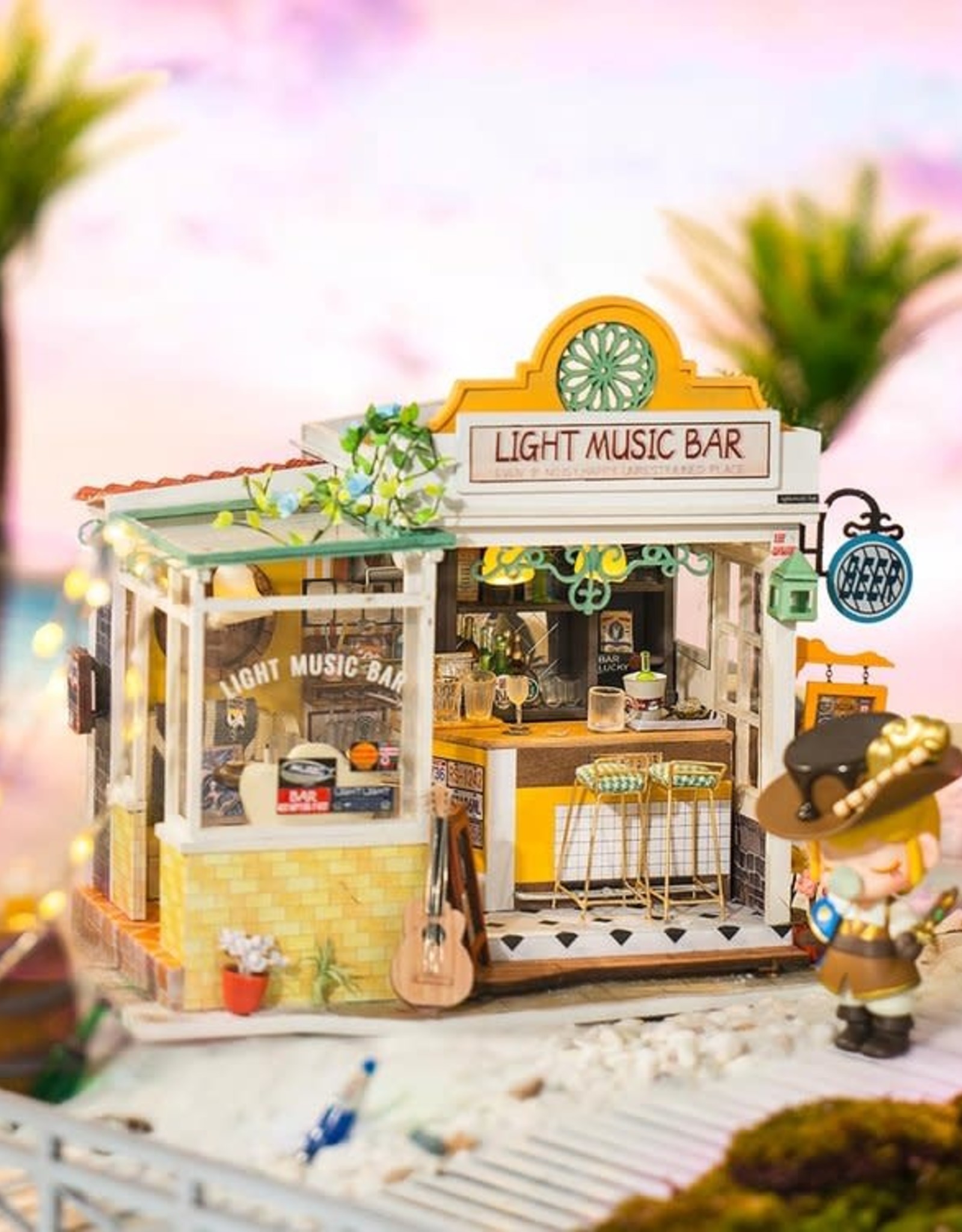 Robotime DIY House- Light Music Bar