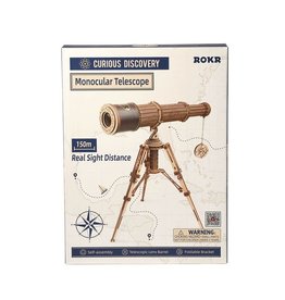 Robotime Wooden Mechanical Gears - Monocular telescope