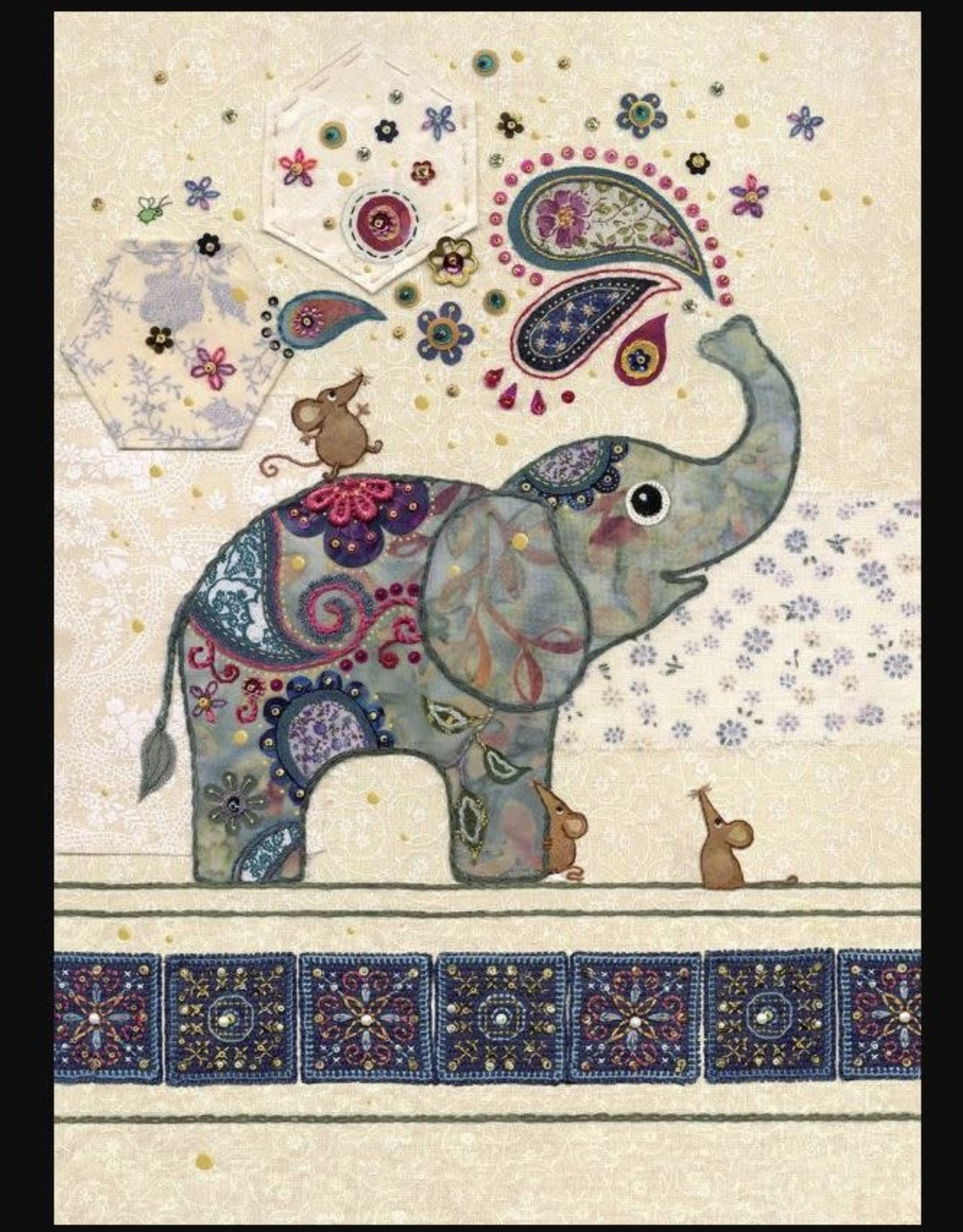 Incognito Amy's Cards - Elephant - Blank 5" x 7"