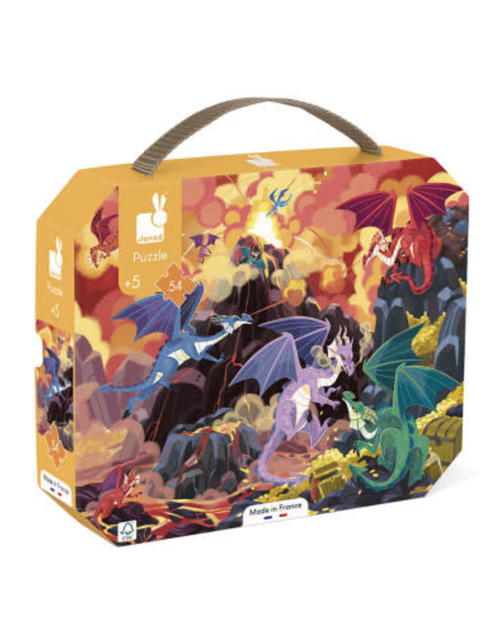 Janod 54pc Fiery Dragons Puzzle Janod 54pc Fiery Dragons Puzzle