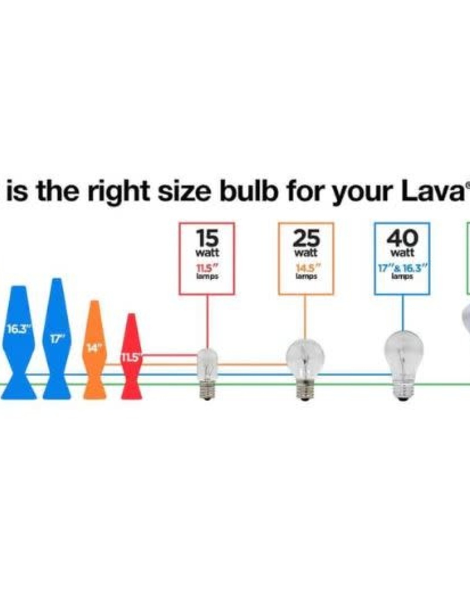 Lava Lamp Lava Lamp 15W LIGHT BULB (2 PK)