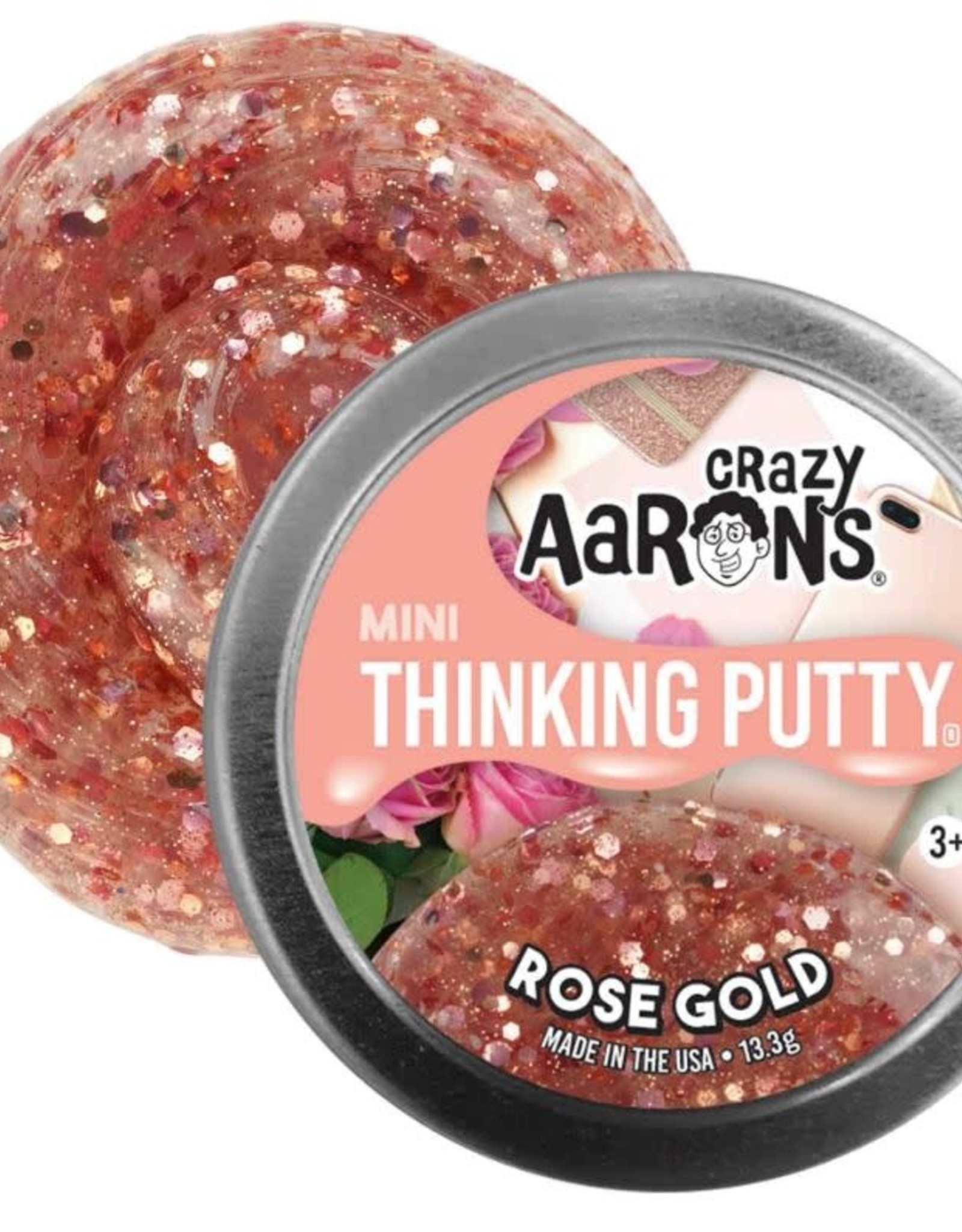 Crazy Aaron's Thinking Putty Crazy Aaron's 2" Mini Tin - Rose Gold