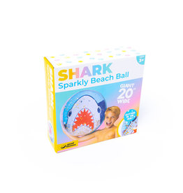 Sparkly XL Beach Ball - Shark
