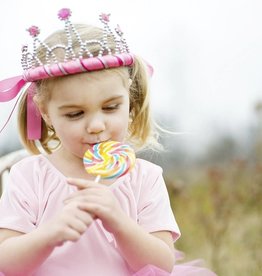 Great Pretenders Ribbon Tiara, Dark Pink