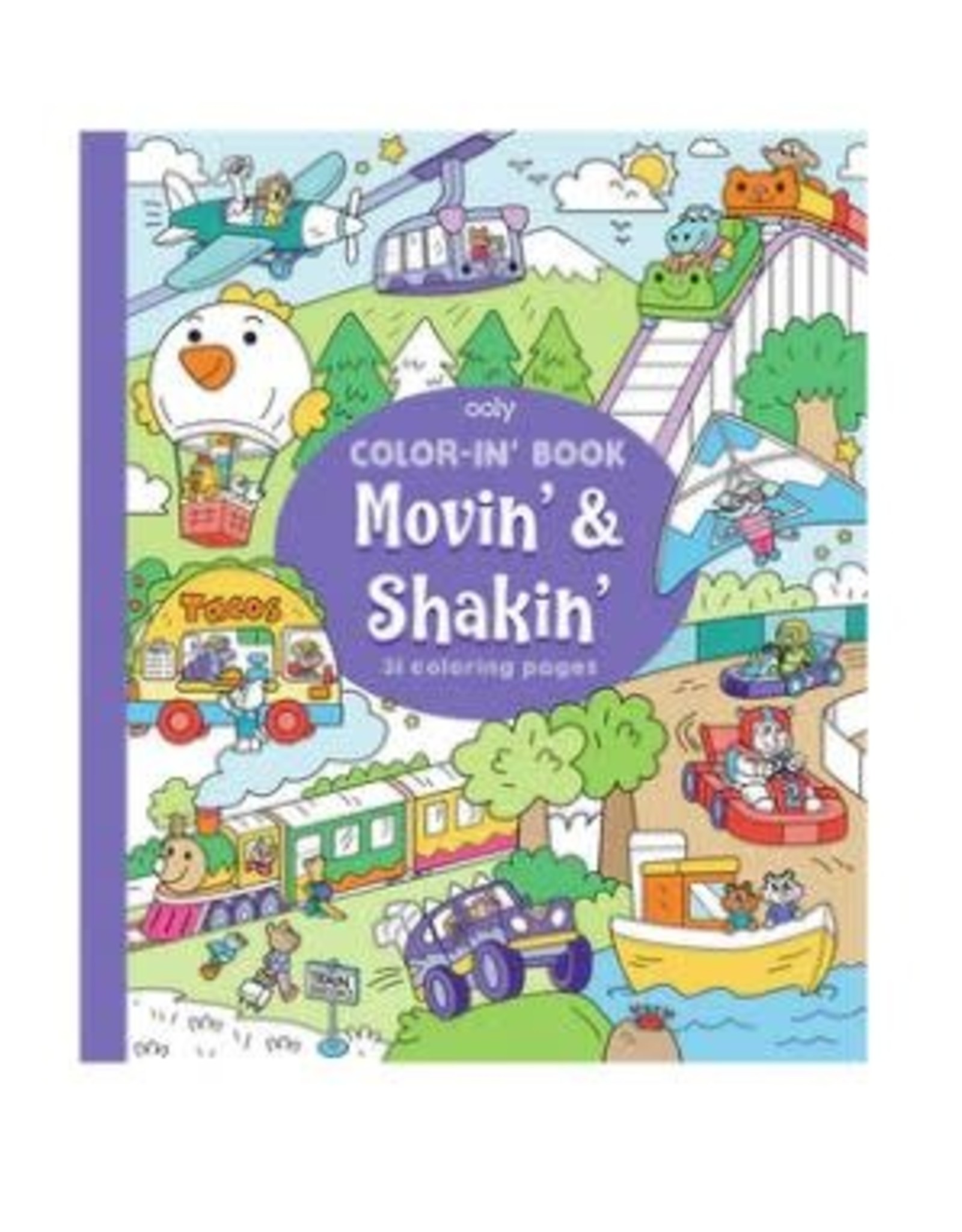 OOLY COLOR-IN' BOOK: MOVIN' & SHAKIN'
