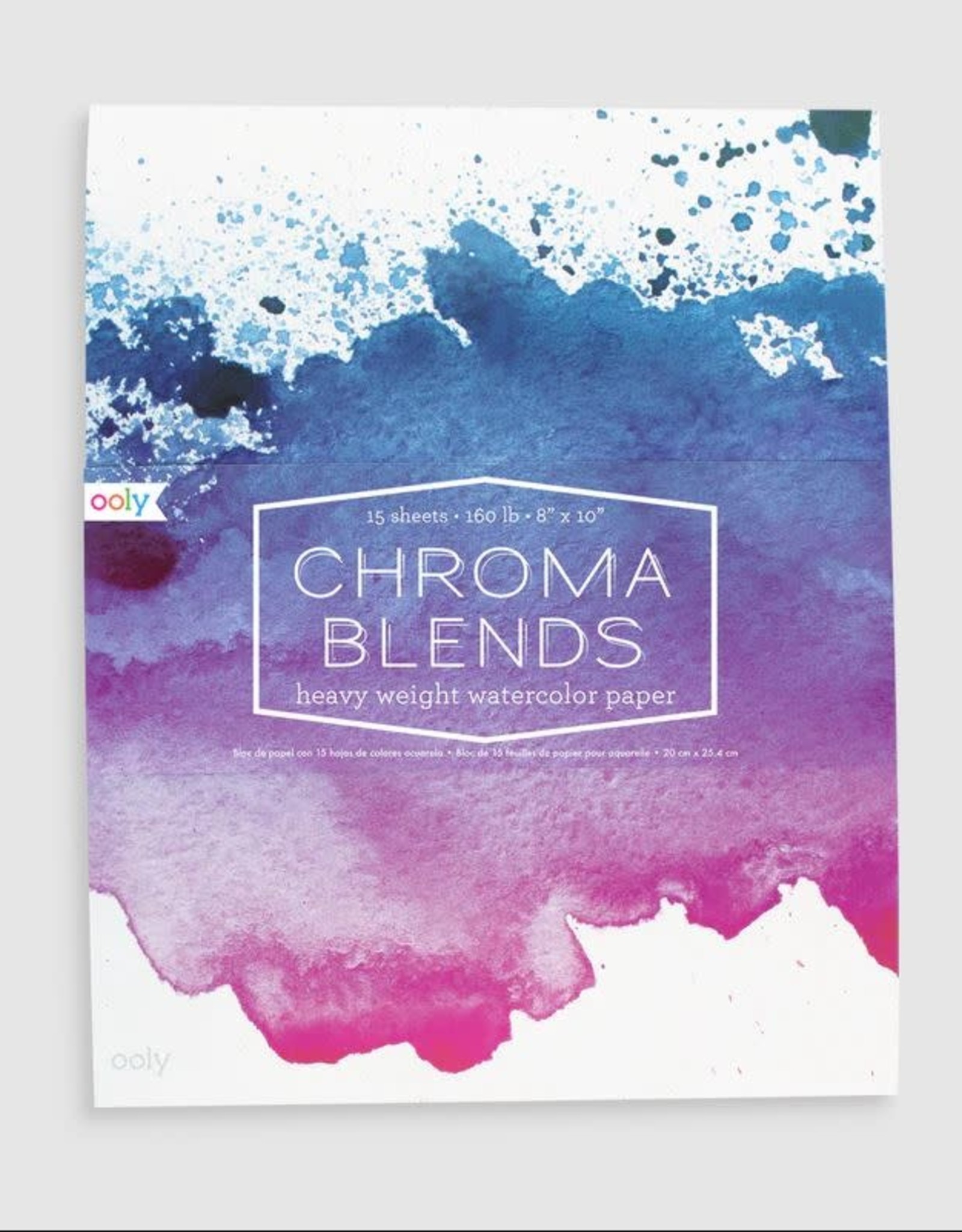 OOLY CHROMA BLENDS WATERCOLOR PAD (8" X 10")