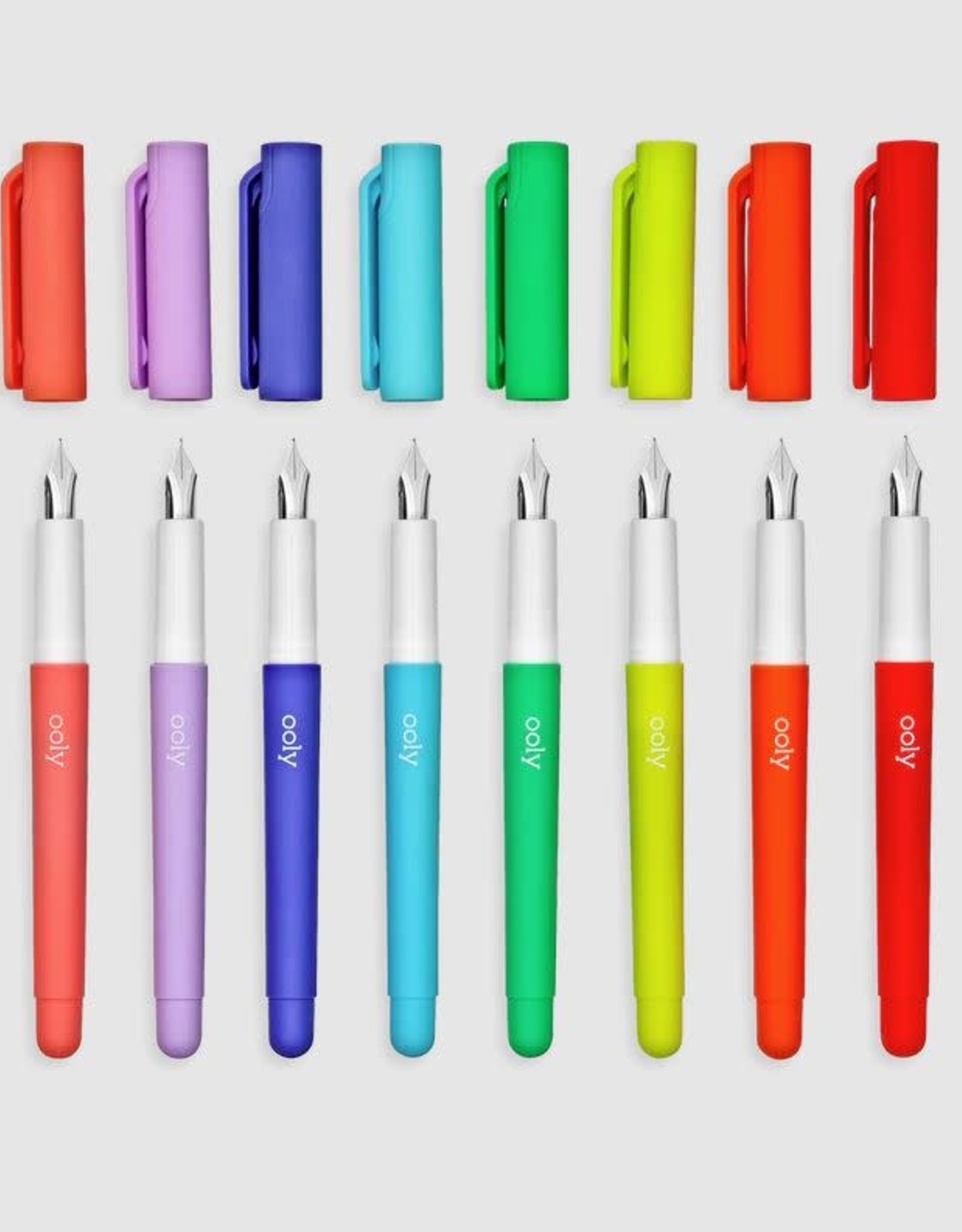 OOLY COLOR WRITE FOUNTAIN PENS - SET OF 8