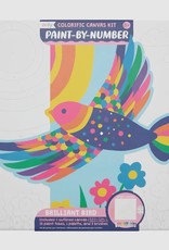 OOLY COLORIFIC CANVAS PAINT BY NUMBER KIT - BRILLIANT BIRD