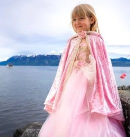 Great Pretenders Deluxe Pink Princess Cape, Size 5-6