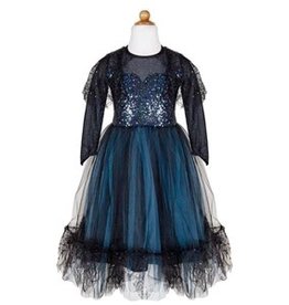 Great Pretenders Luna the Midnight Witch Dress & HB, Size 7-8