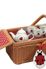 Schylling Ladybug Tea Set Basket
