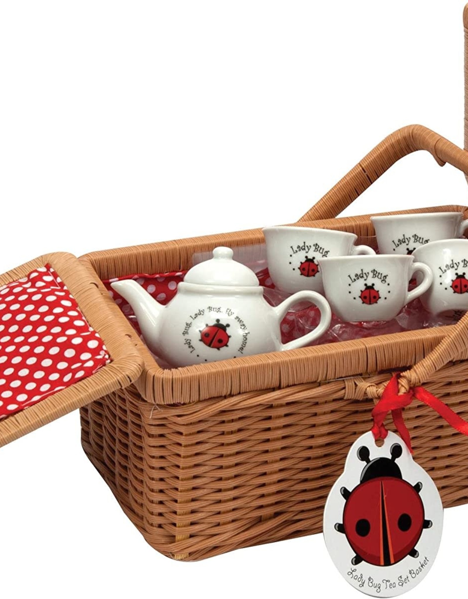Schylling Ladybug Tea Set Basket