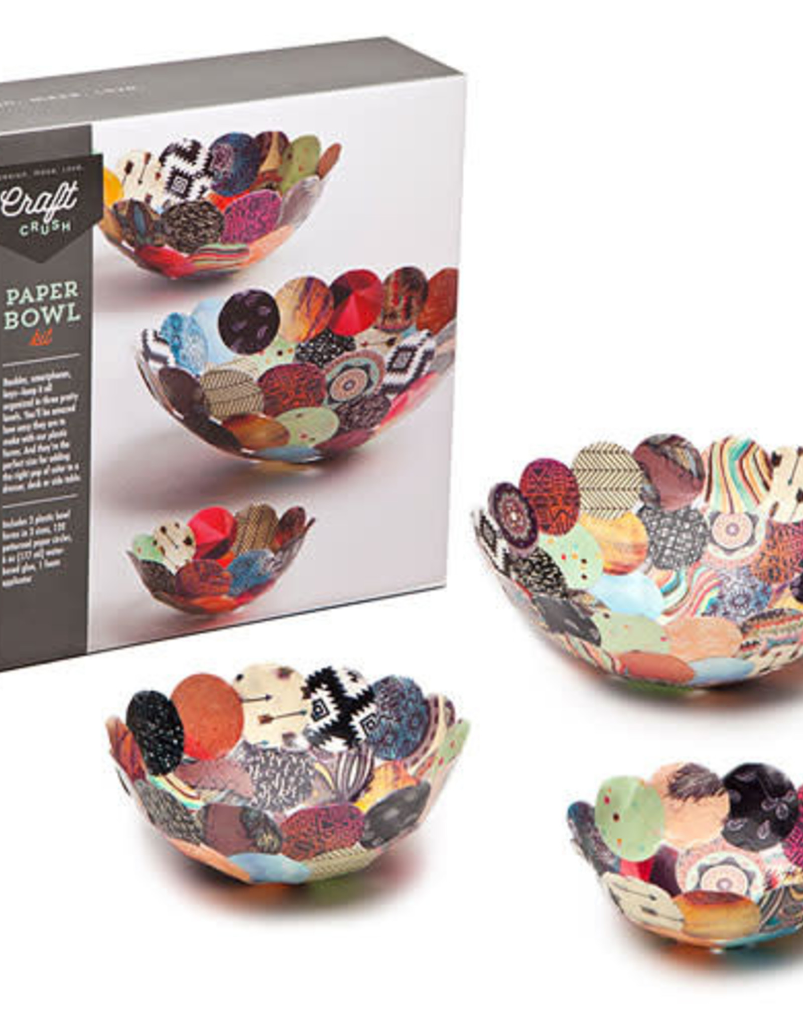Craft Crush Craft Crush - Paper Bowls Kit