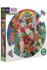 eeBoo Theatre of Flowers 500p Round Puzzle