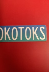 Stickers NW Okotoks Blue Gradient Town Sticker
