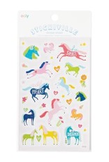 OOLY STICKIVILLE STANDARD- WILD HORSES (HOLOGRAPHIC GLITTER)