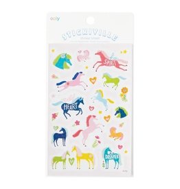 OOLY STICKIVILLE STANDARD- WILD HORSES (HOLOGRAPHIC GLITTER)