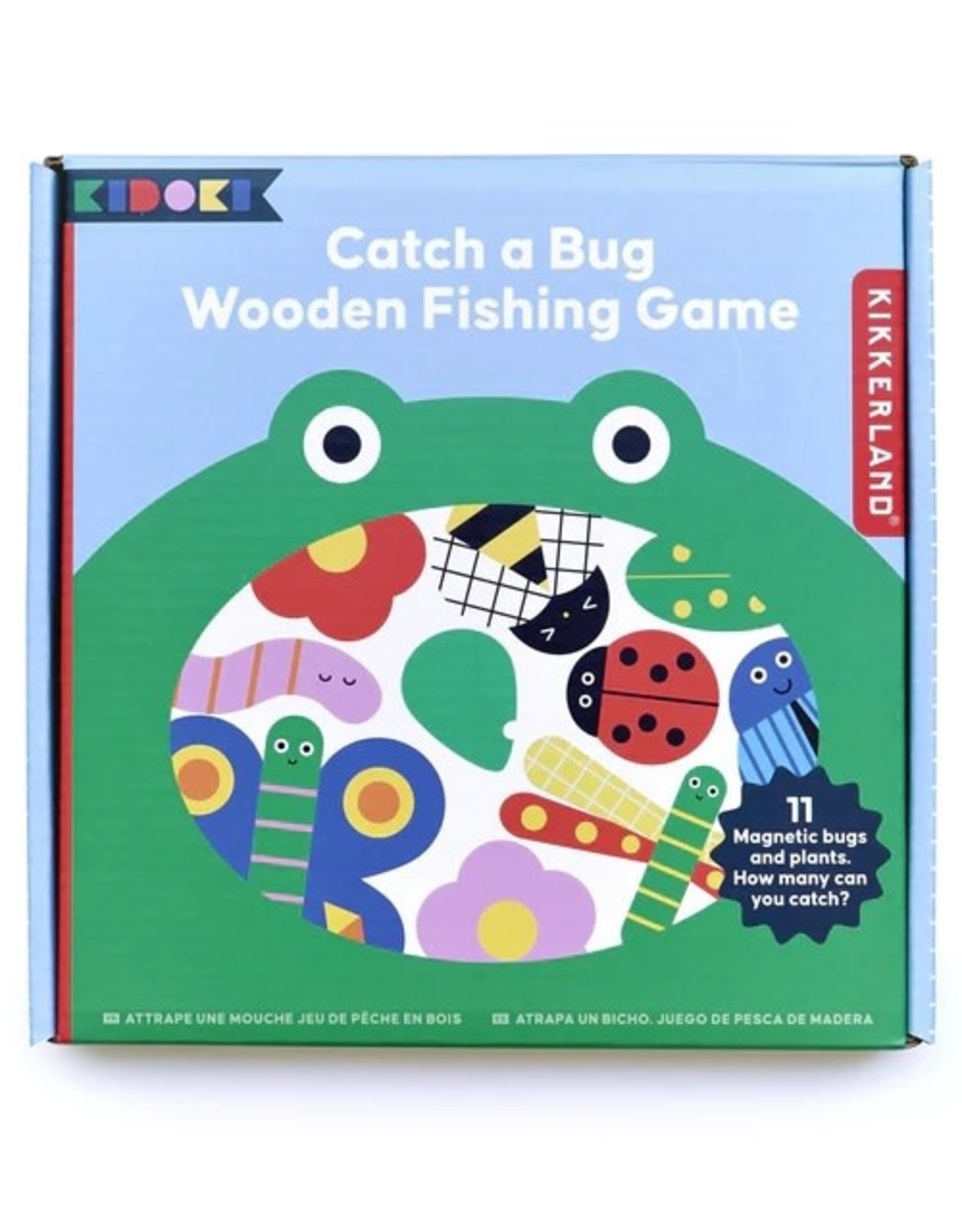 Kikkerland Catch a Bug Wooden Fishing Game