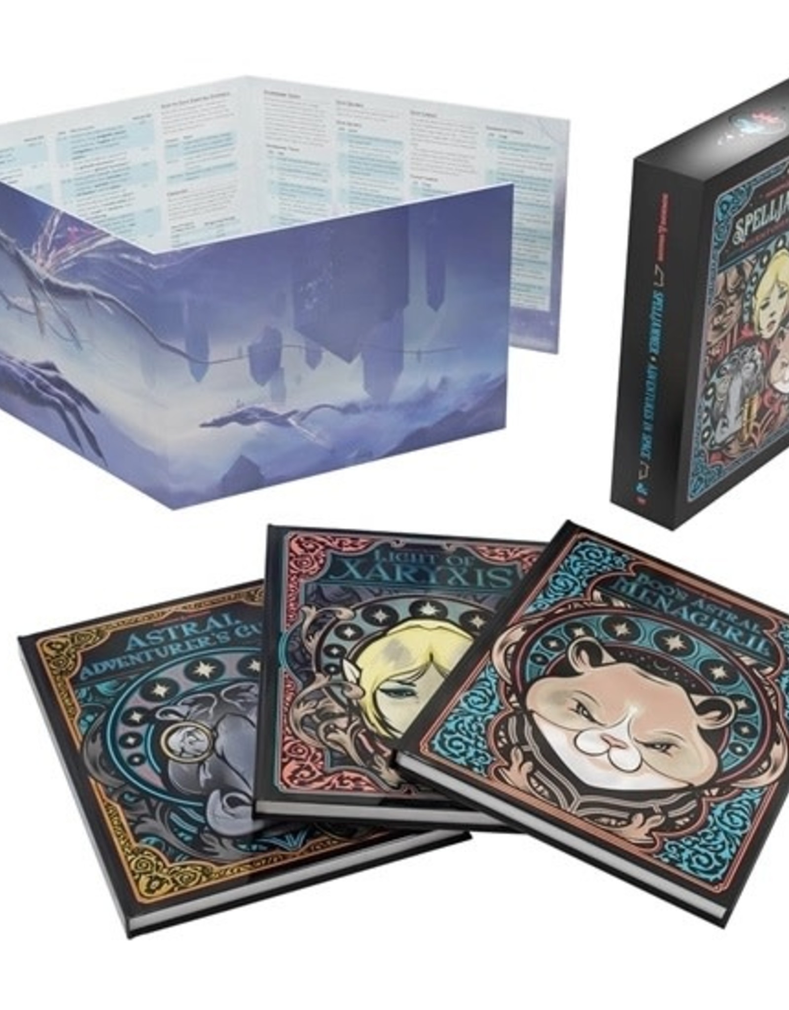 Wizards of the Coast DND RPG Spelljammer Adventures in Space Alt Cvr 3 Book Set