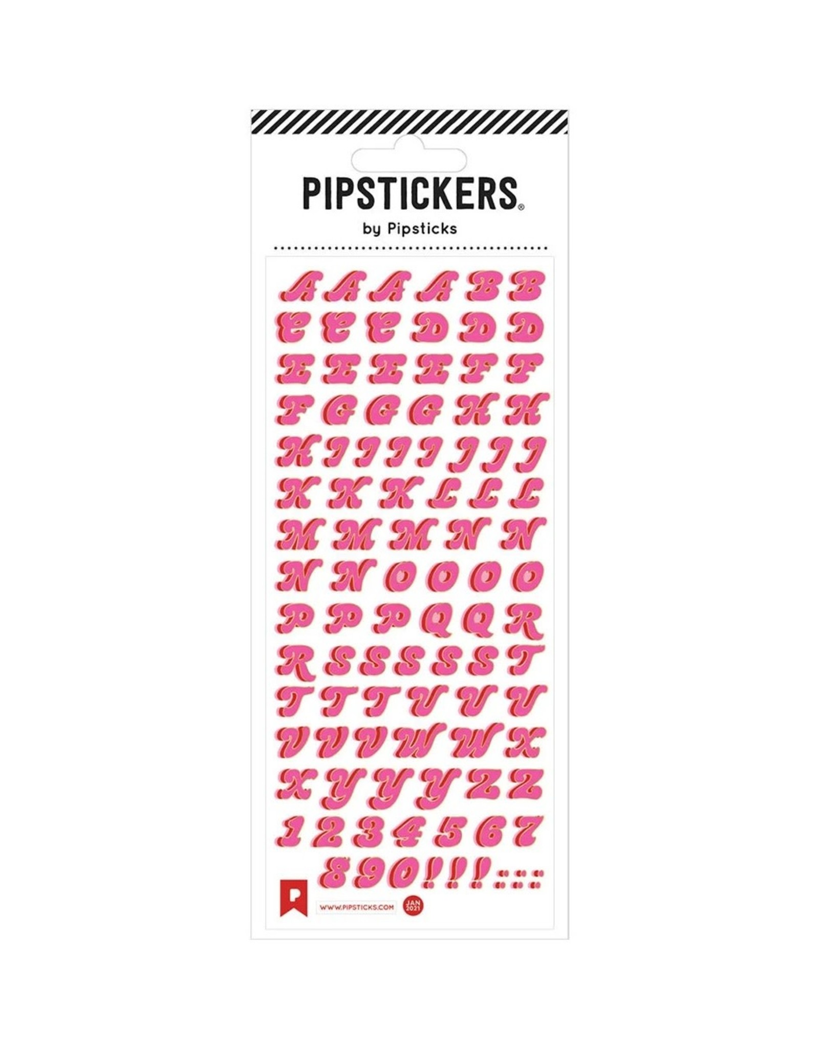 Pipsticks STICKER/In The Pink Alphabet